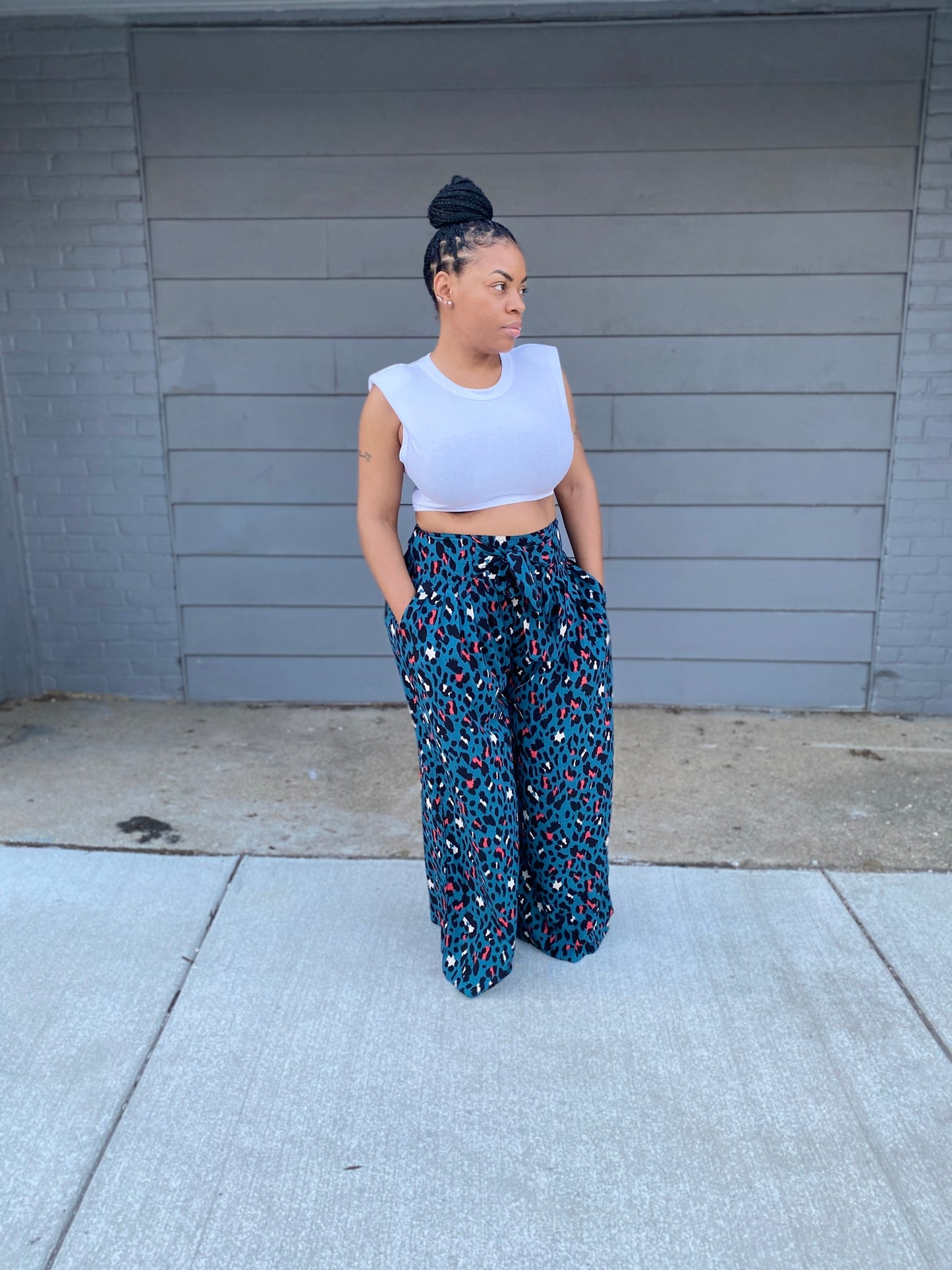 Kenya Teal Palazzo Pant