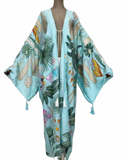Feeling Flowerful Maxi Kimono