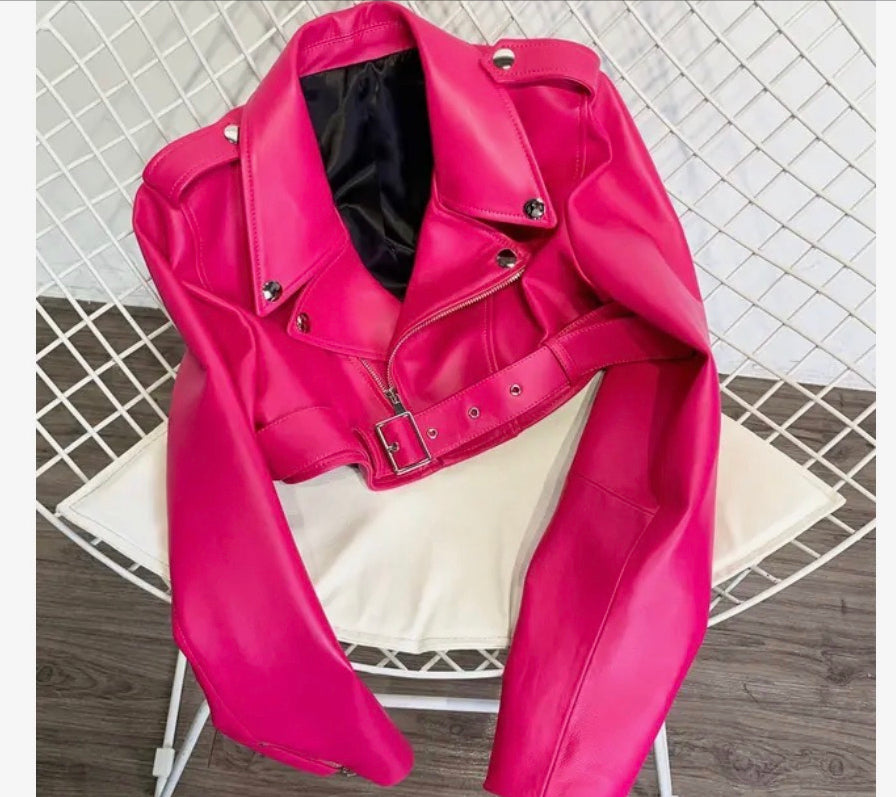 Lambskin Crop Jacket