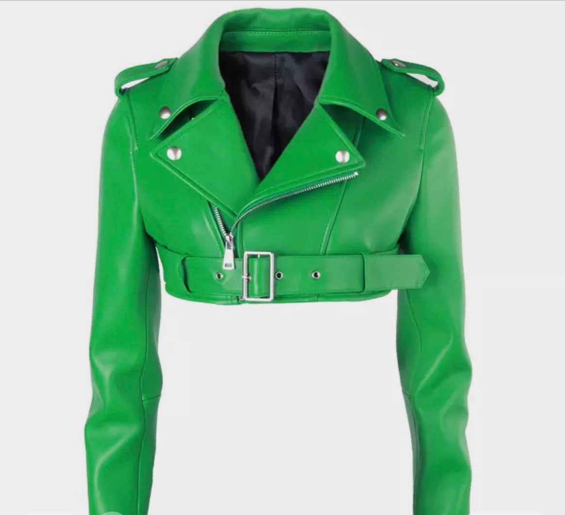 Lambskin Crop Jacket